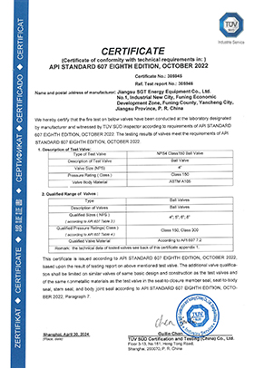 4“Class150 API 607 Certification